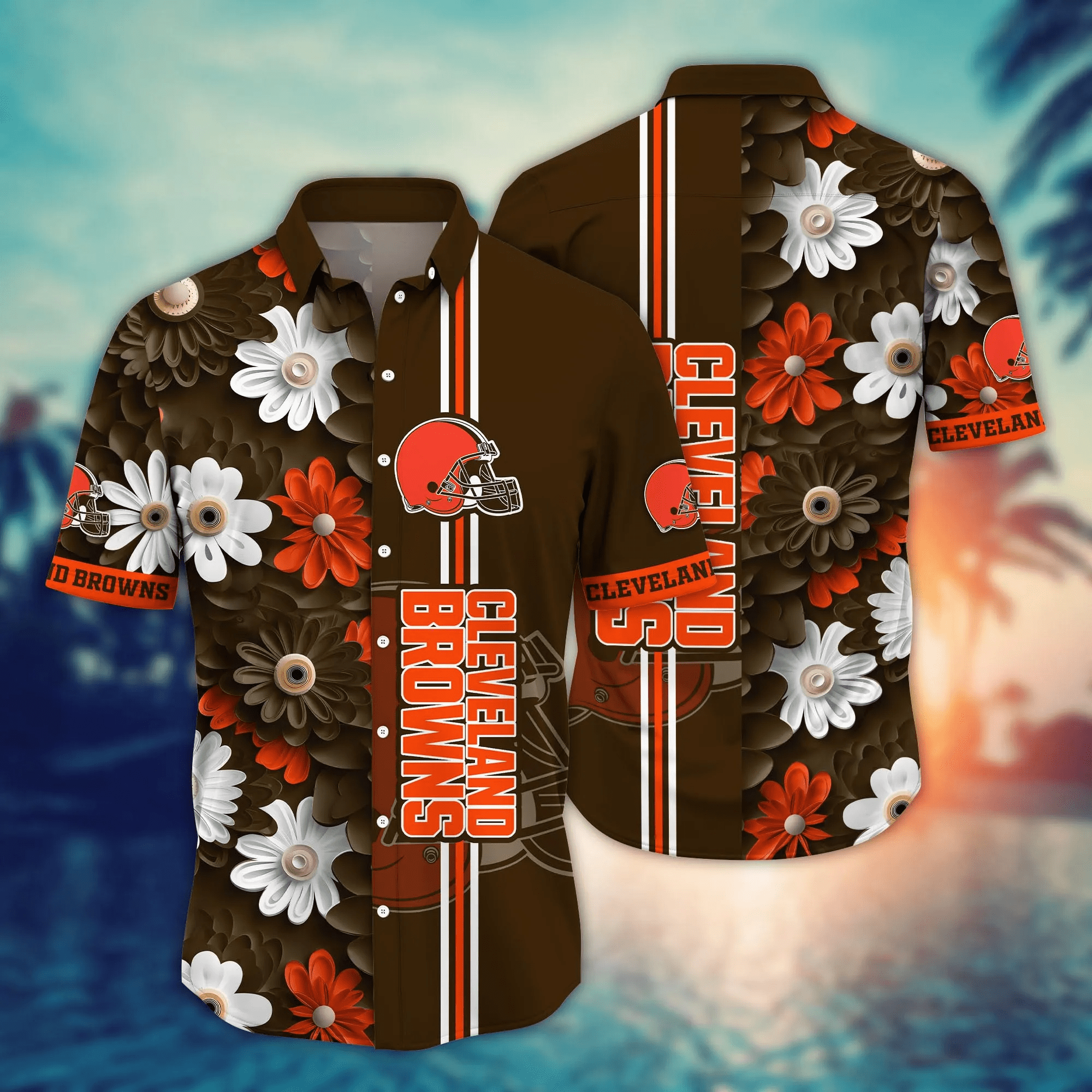 Cleveland Browns NFL Hawaiian Shirt Fireflies Aloha Shirt