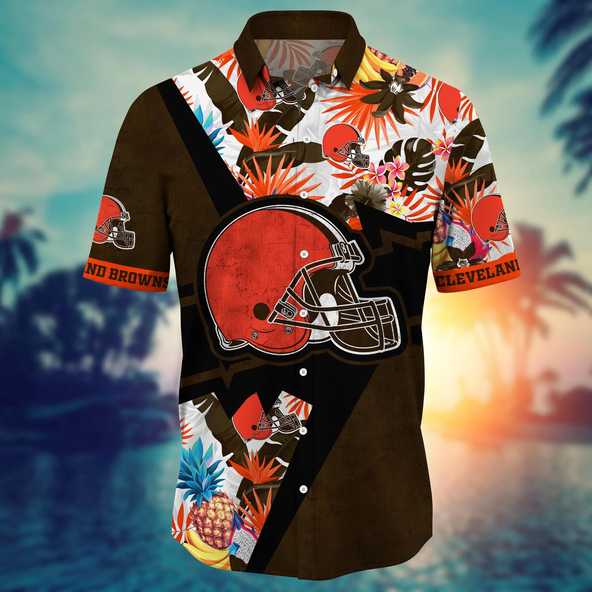 Cleveland Browns NFL Hawaiian Shirt Hammocks Aloha Shirt