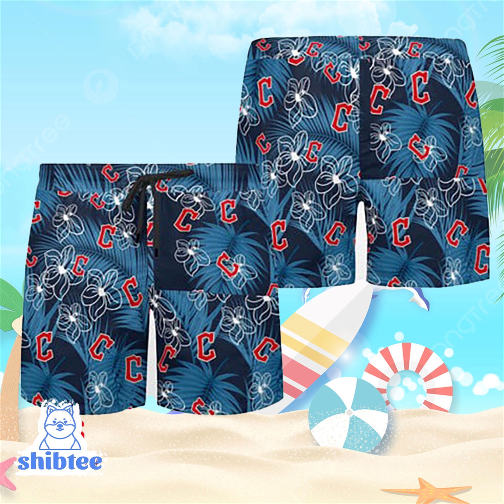 Cleveland Guardians in Floral Style Hawaiian Shirt