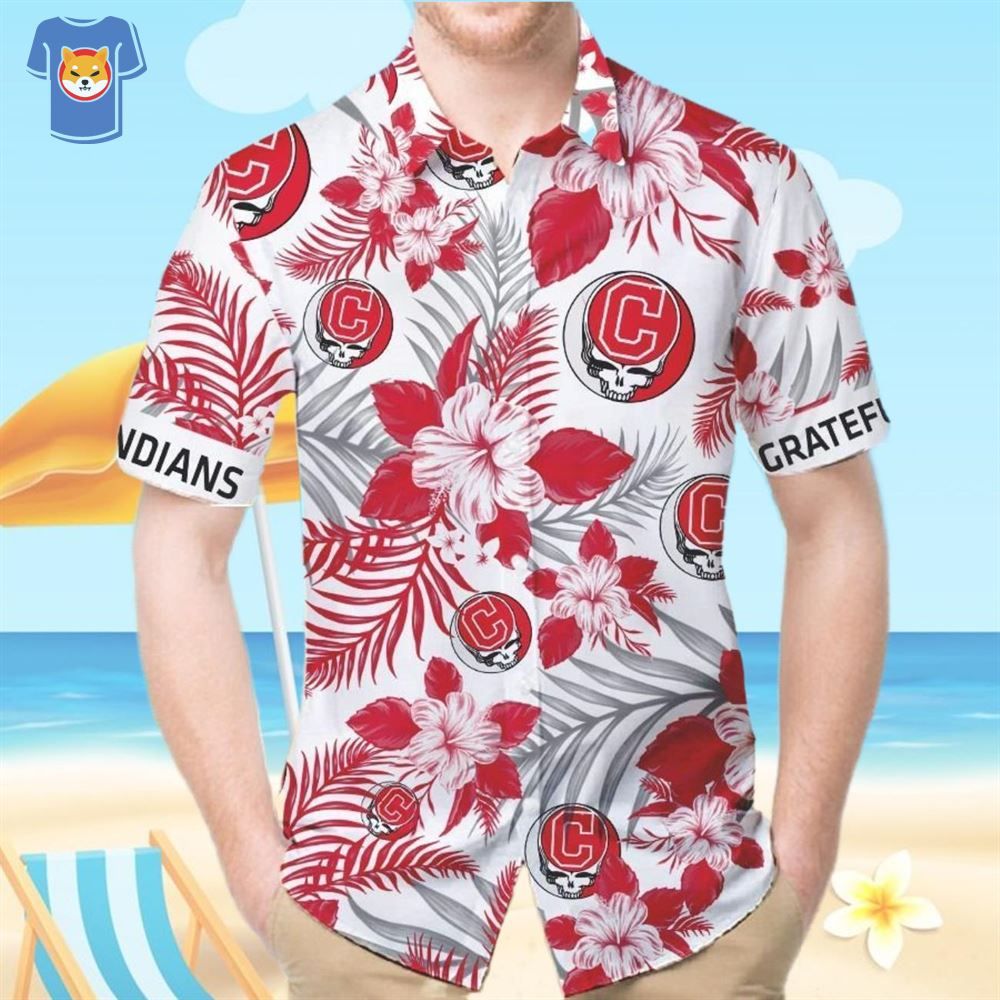 Cleveland Indians Grateful Dead Fans Hawaiian Shirt Cleveland Indians Grateful Dead Fans Hawaiian Shirt