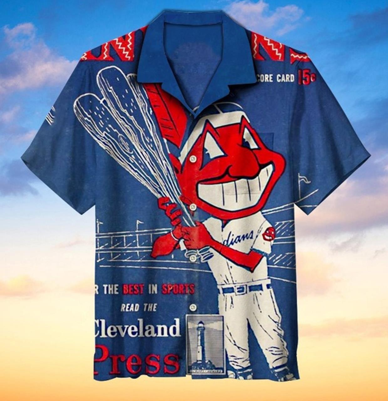 Cleveland Indians Hawaiian Shirts 3d All Over Print