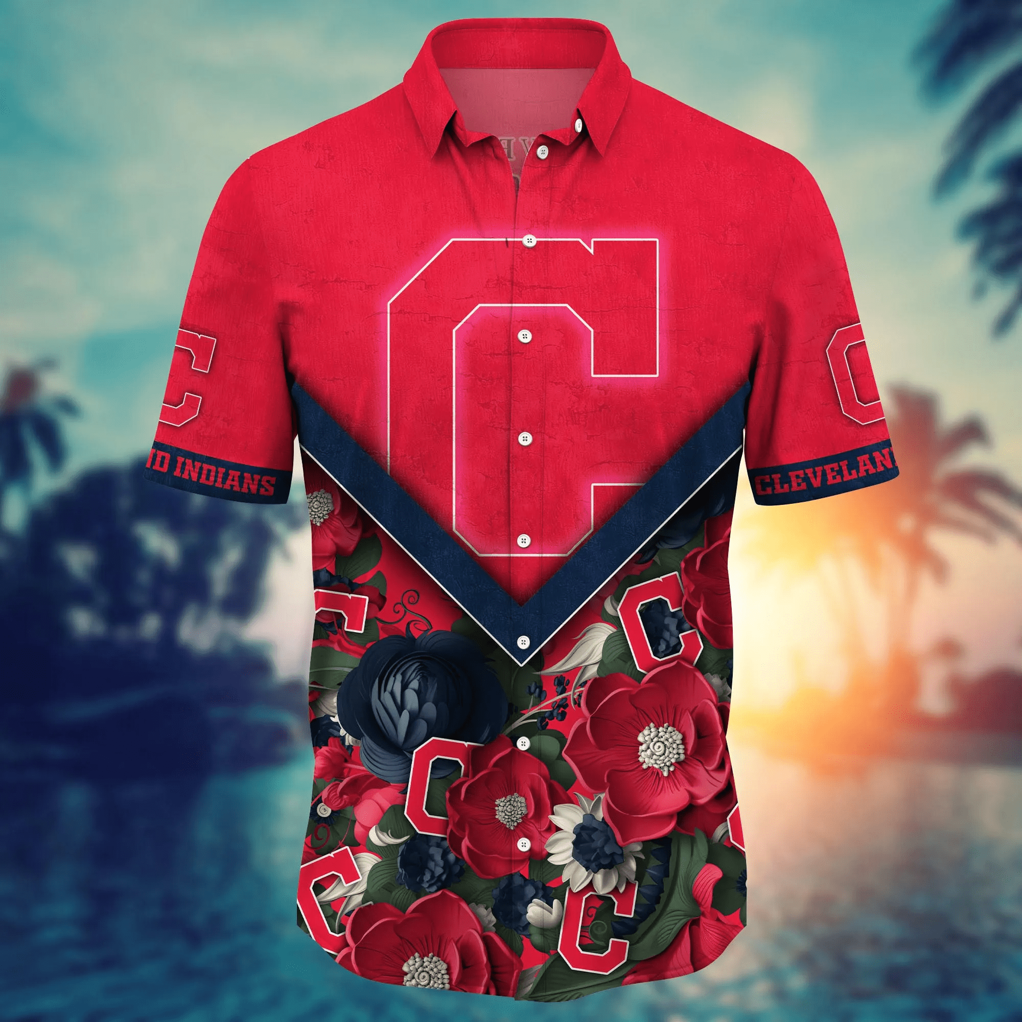 Cleveland Indians MLB Hawaiian Shirt Custom Heatwave Aloha Shirt