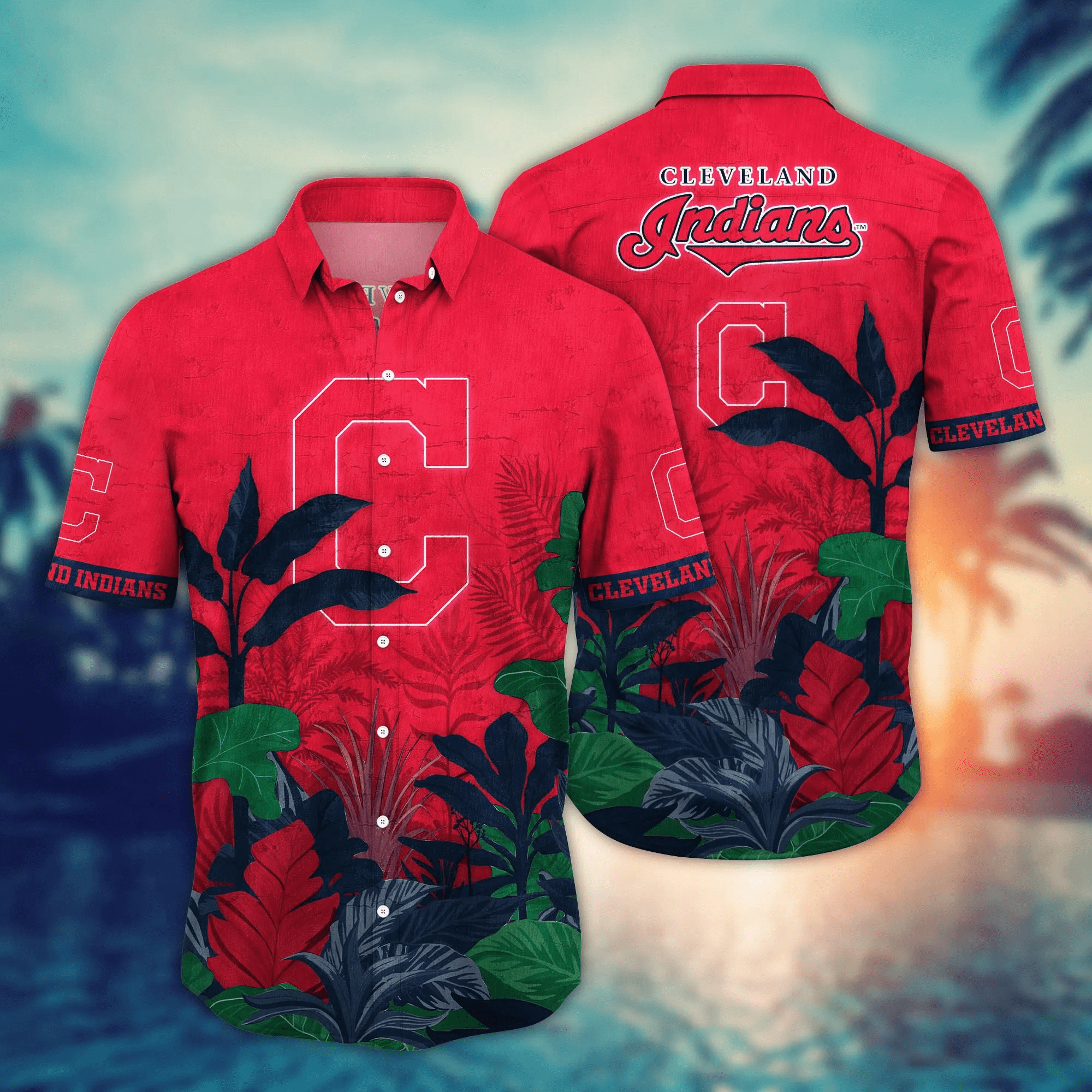 Cleveland Indians MLB Hawaiian Shirt Lemonade Stands Aloha Shirt