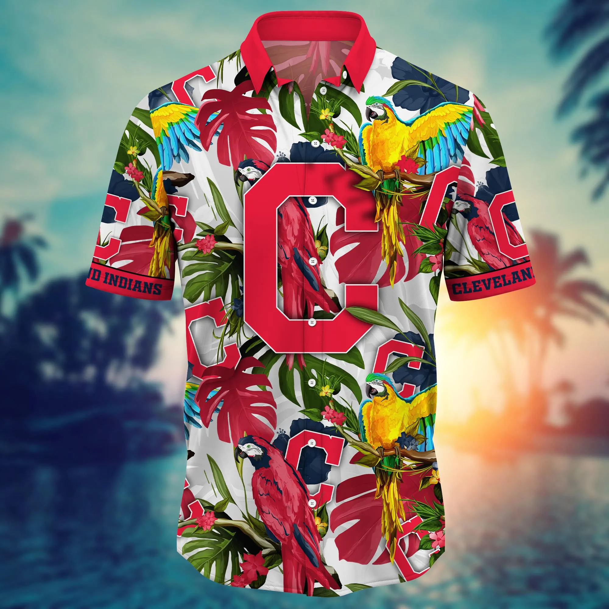 Cleveland Indians MLB Hawaiian Shirt Mid-Yeartime Aloha Shirt