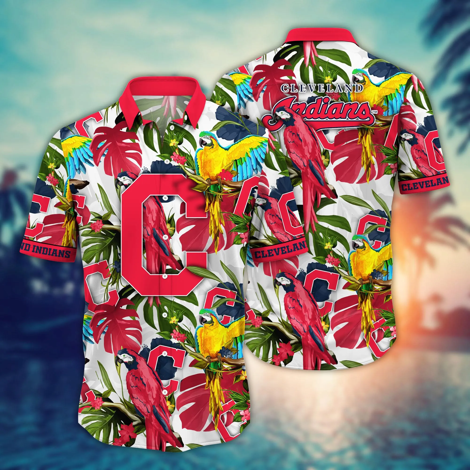 Cleveland Indians MLB Hawaiian Shirt Mid-Yeartime Aloha Shirt