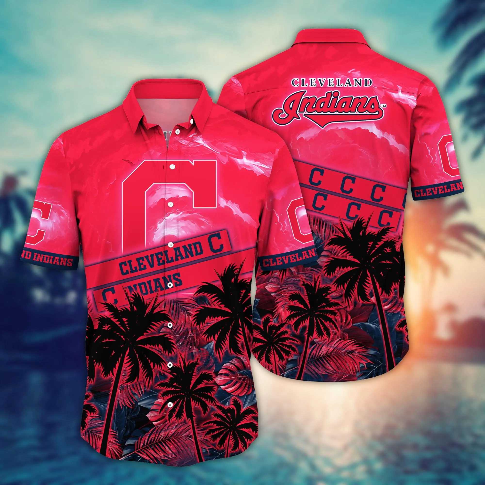 Cleveland Indians MLB Hawaiian Shirt Tropical Aloha Shirt