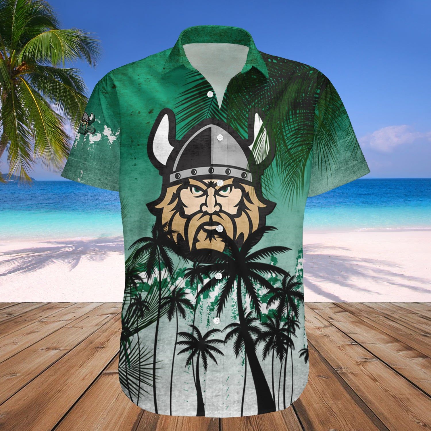 Cleveland State Vikings Hawaii Shirt Coconut Tree Tropical Grunge – NCAA