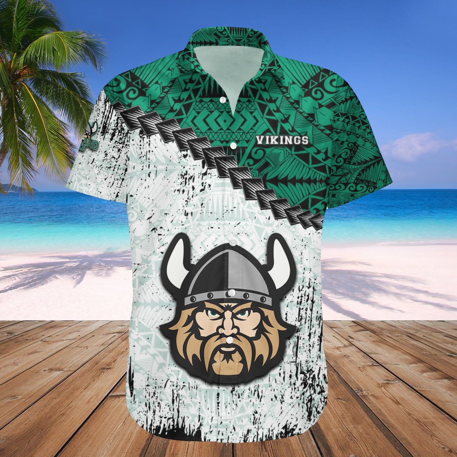 Cleveland State Vikings Hawaii Shirt Grunge Polynesian Tattoo – NCAA