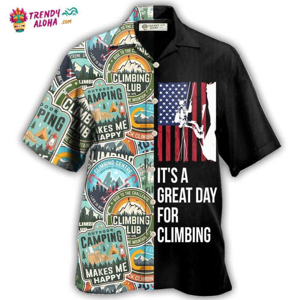 Climbing It’S A Great Day For Cool Climbing Hawaiian Shirt – Trendy Aloha Climbing It’S A Great Day For Cool Climbing Hawaiian Shirt – Trendy Aloha
