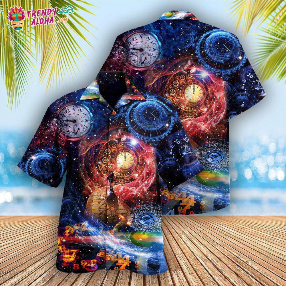 Clock Let’S Get Back To The Future Cause Time Flies Quickly Hawaiian Shirt – Trendy Aloha