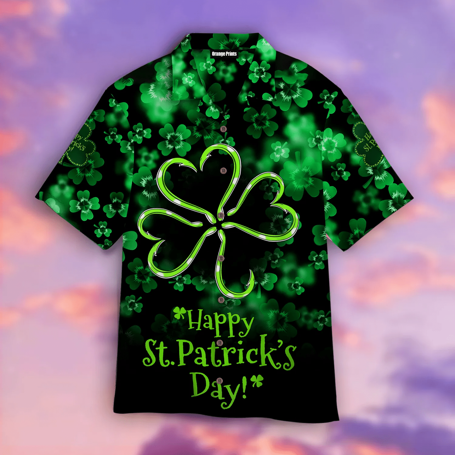 Clover Happy St Patricks Day Trendy Hawaiian Shirt  Aloha Shirt
