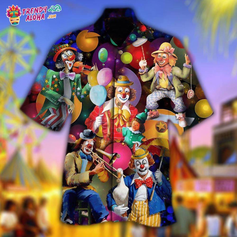 Clown Funny Happy Love Life Hawaiian Shirt – Trendy Aloha