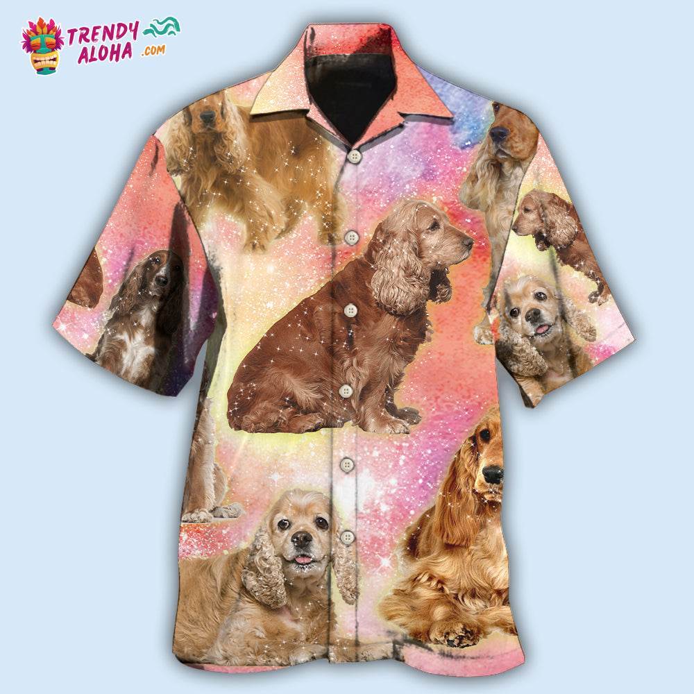 Cocker Spaniel Dog Blur Color Lovely Style Hawaiian Shirt – Trendy Aloha