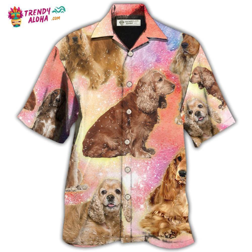 Cocker Spaniel Dog Blur Color Lovely Style Hawaiian Shirt – Trendy Aloha Cocker Spaniel Dog Blur Color Lovely Style Hawaiian Shirt – Trendy Aloha