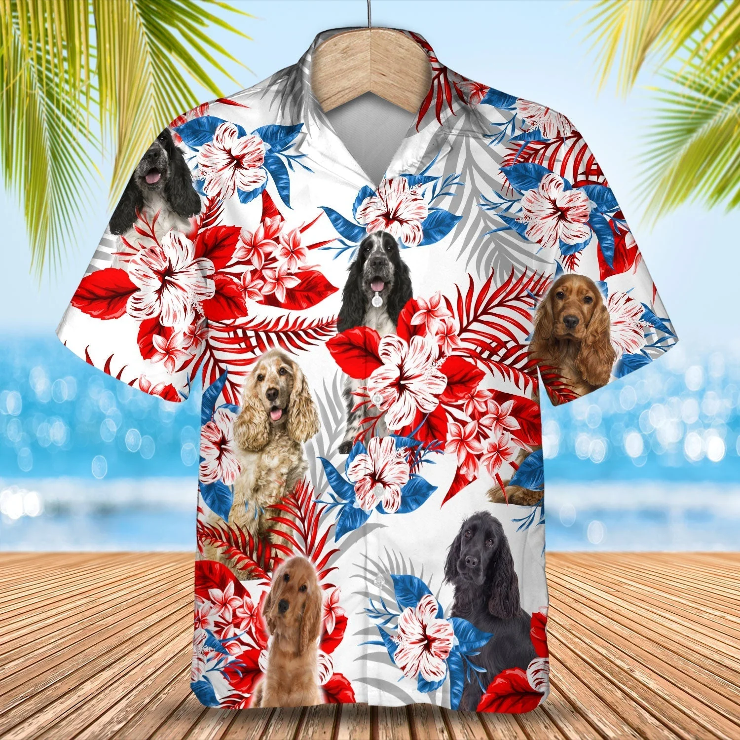 Cocker Spaniel Trendy Hawaiian Shirt- Summer Aloha Shirt, Trendy Hawaiian Shirt For Men And Women
