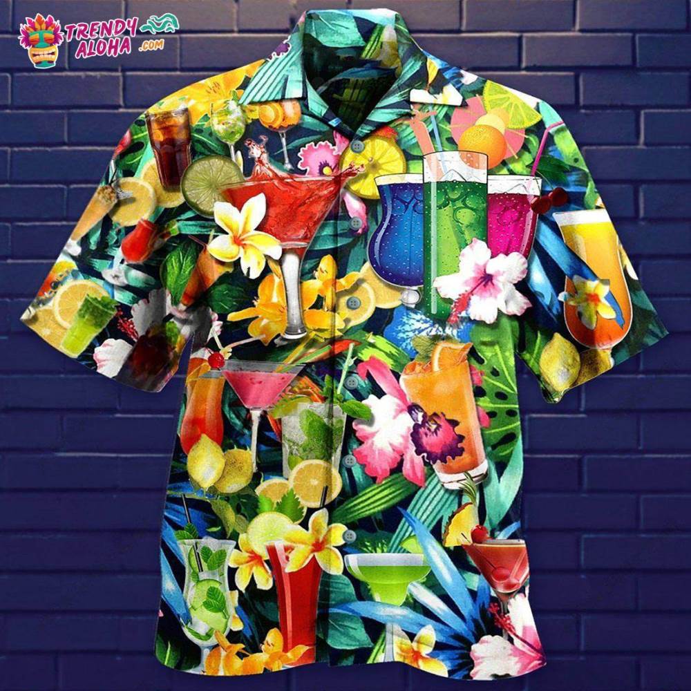 Cocktail And Flowers Hawaiian Shirt – Trendy Aloha