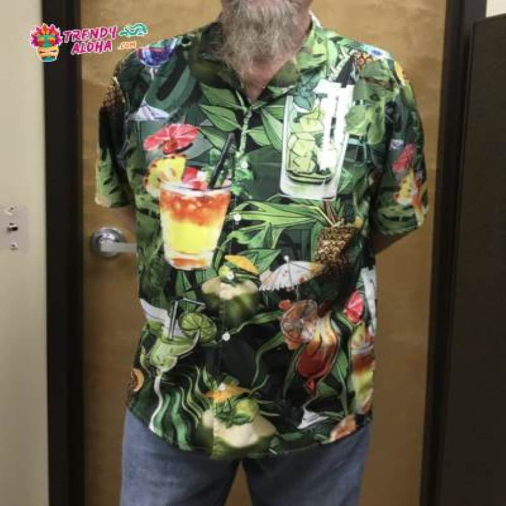 Cocktail And Fruit Hello Summer Hawaiian Shirt – Trendy Aloha