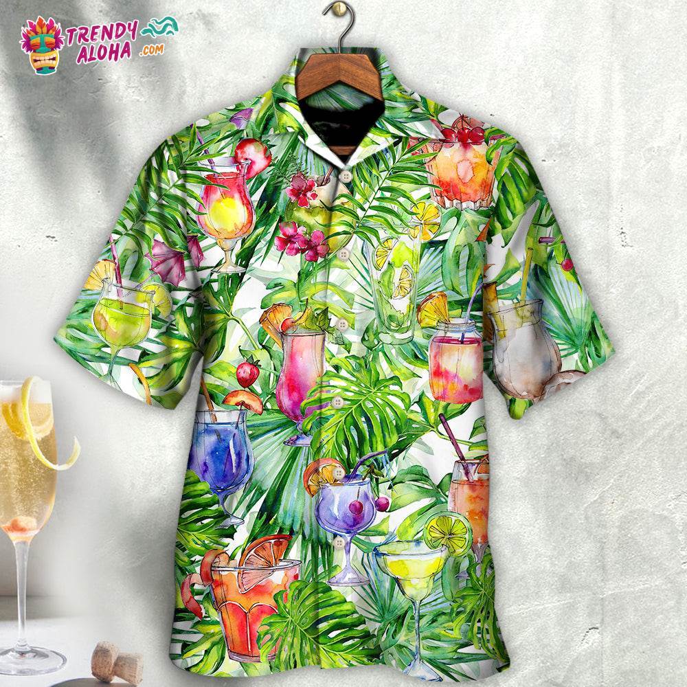 Cocktail Beach Drinks Bar Party Hawaiian Shirt – Trendy Aloha