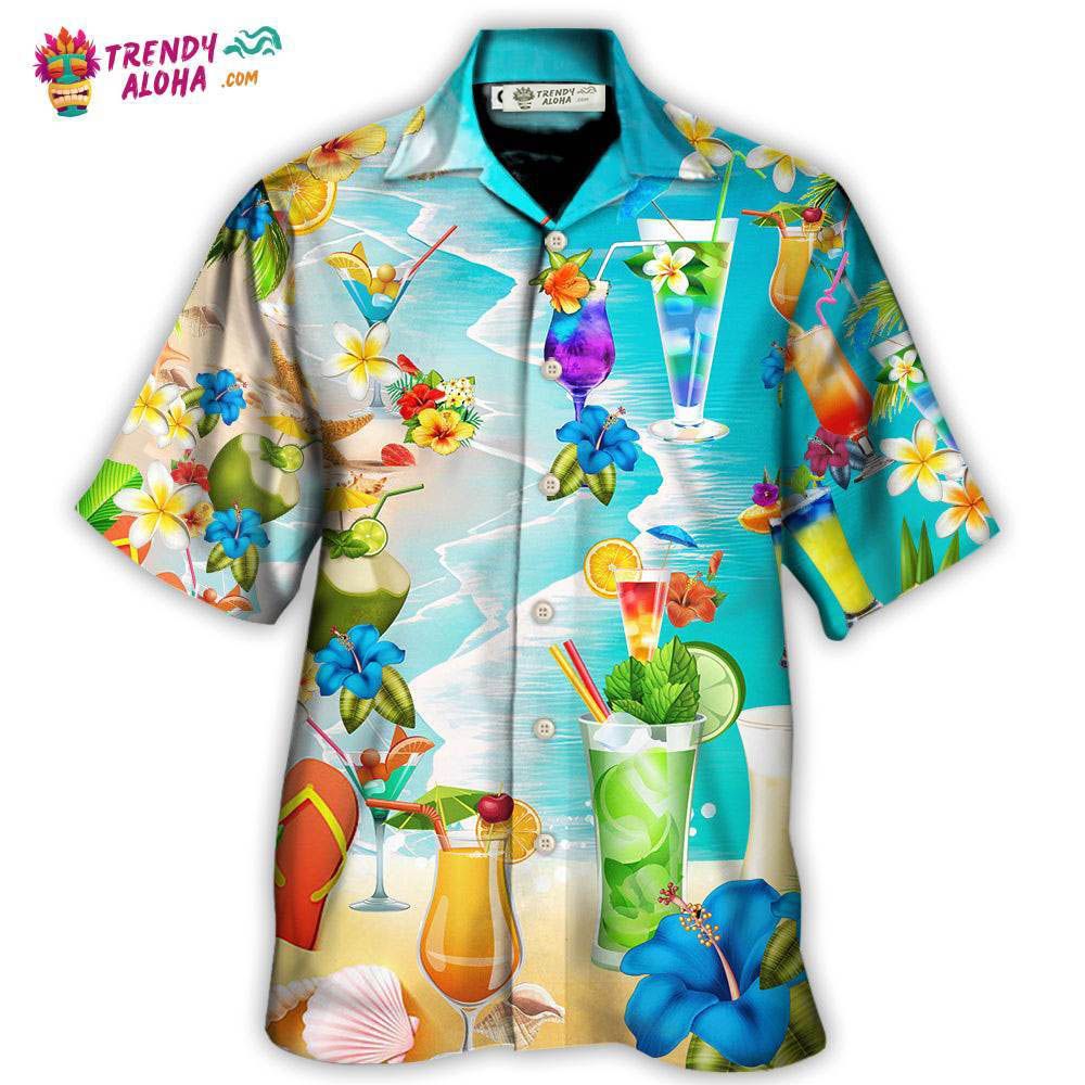 Cocktail Drink Cocktails And Say Aloha Hawaiian Shirt – Trendy Aloha