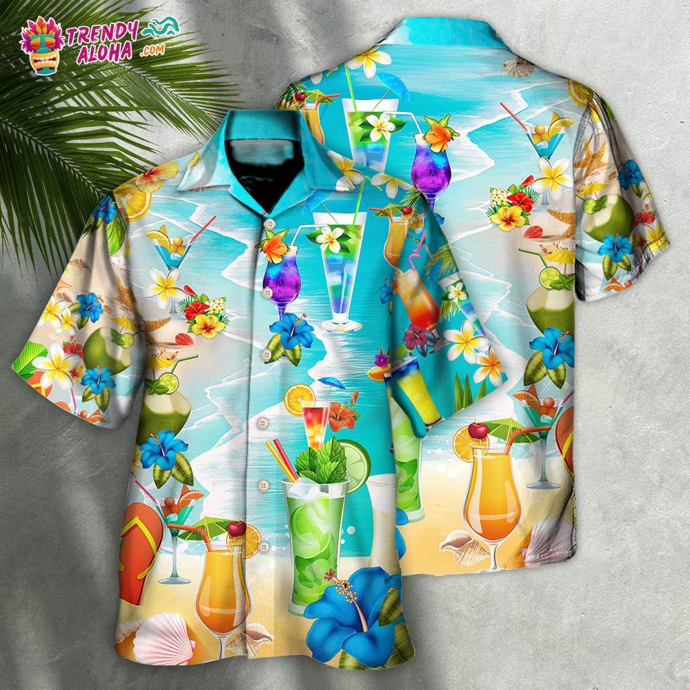 Cocktail Drink Cocktails And Say Aloha Hawaiian Shirt – Trendy Aloha