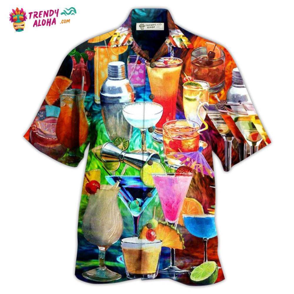 Cocktail Fruit Colorful Style Hawaiian Shirt – Trendy Aloha