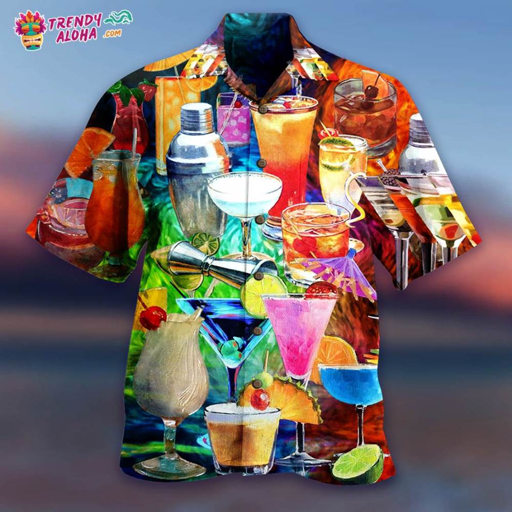 Cocktail Fruit Colorful Style Hawaiian Shirt – Trendy Aloha