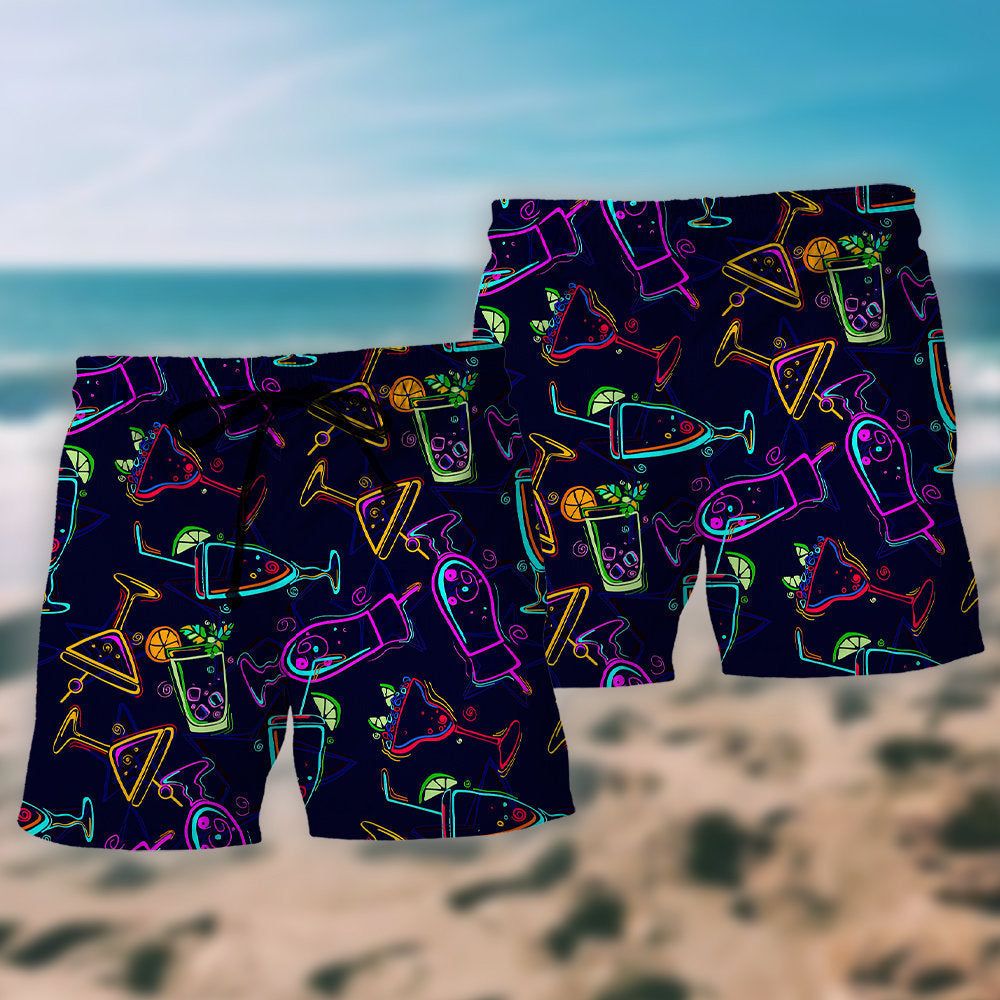 Cocktail Just Bring Me A Cocktail Trendy Aloha Hawaiian Beach Shorts