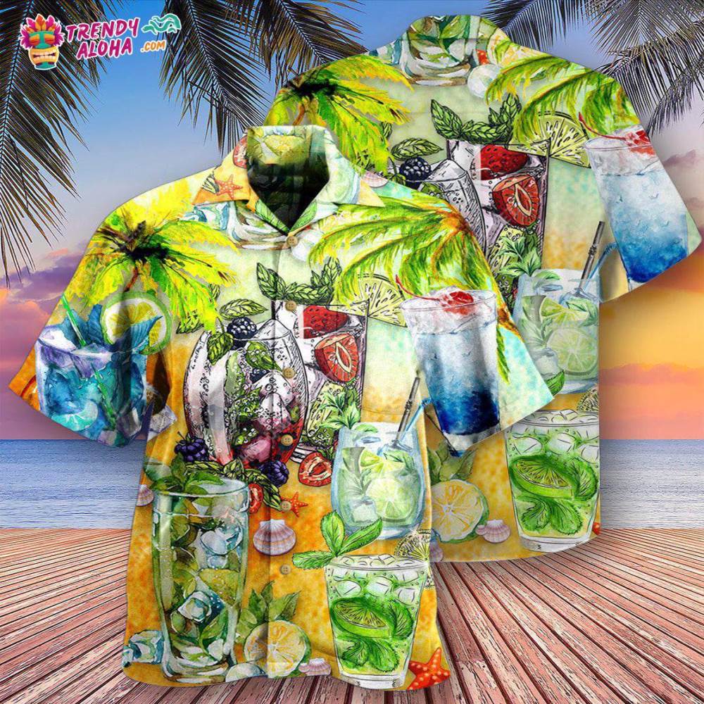 Cocktail Mojito Gives Summer Vibe Hawaiian Shirt – Trendy Aloha