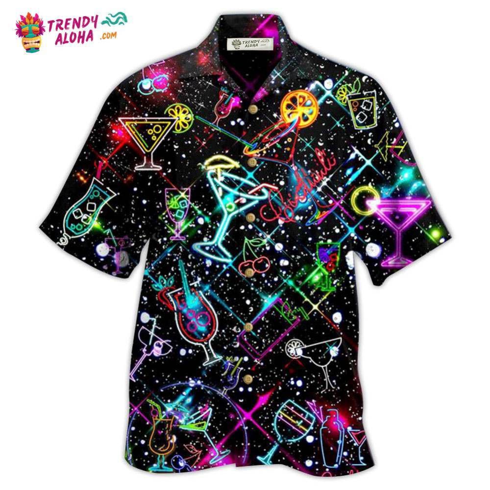 Cocktail Neon Love Hawaiian Shirt – Trendy Aloha Cocktail Neon Love Hawaiian Shirt – Trendy Aloha