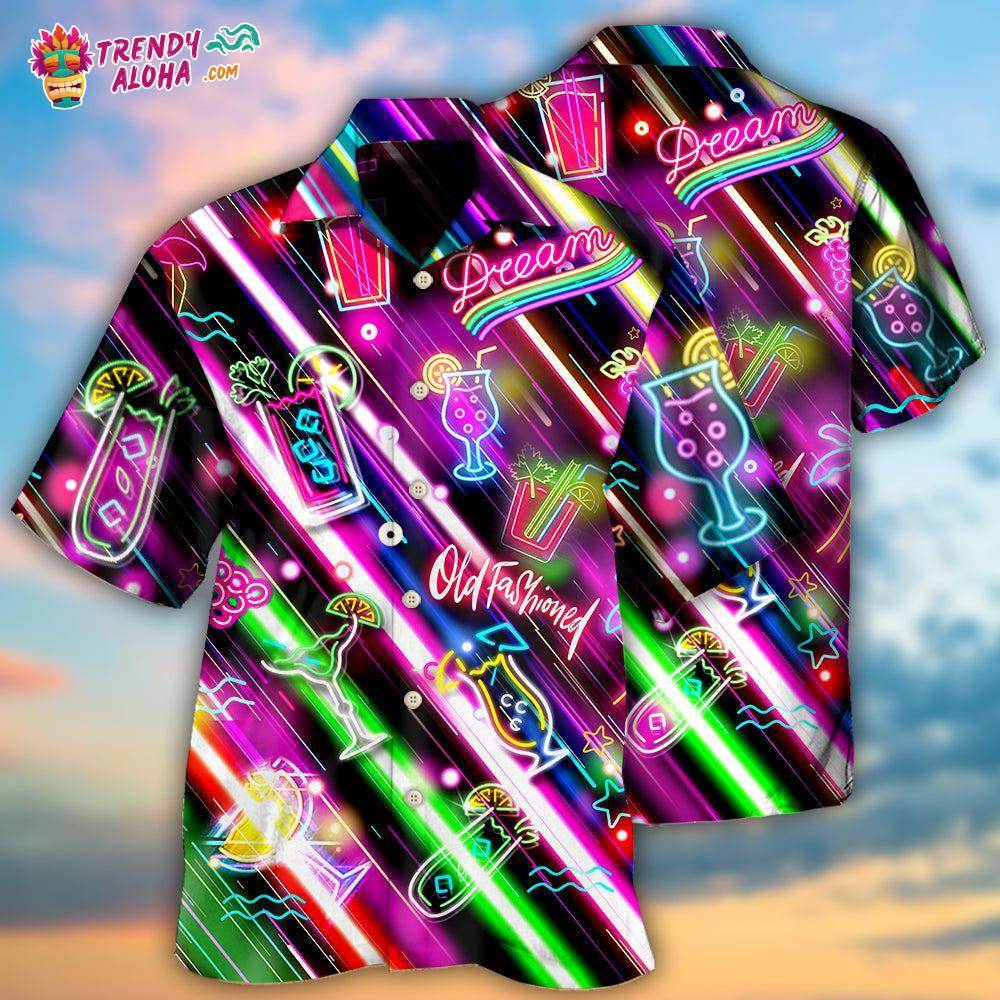 Cocktail Old Fashioned Happy Hour Stunning Style Hawaiian Shirt – Trendy Aloha