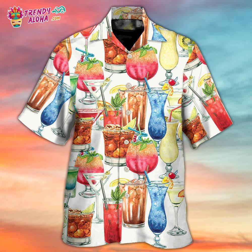 Cocktail Packed Born To Drink Hawaiian Shirt – Trendy Aloha
