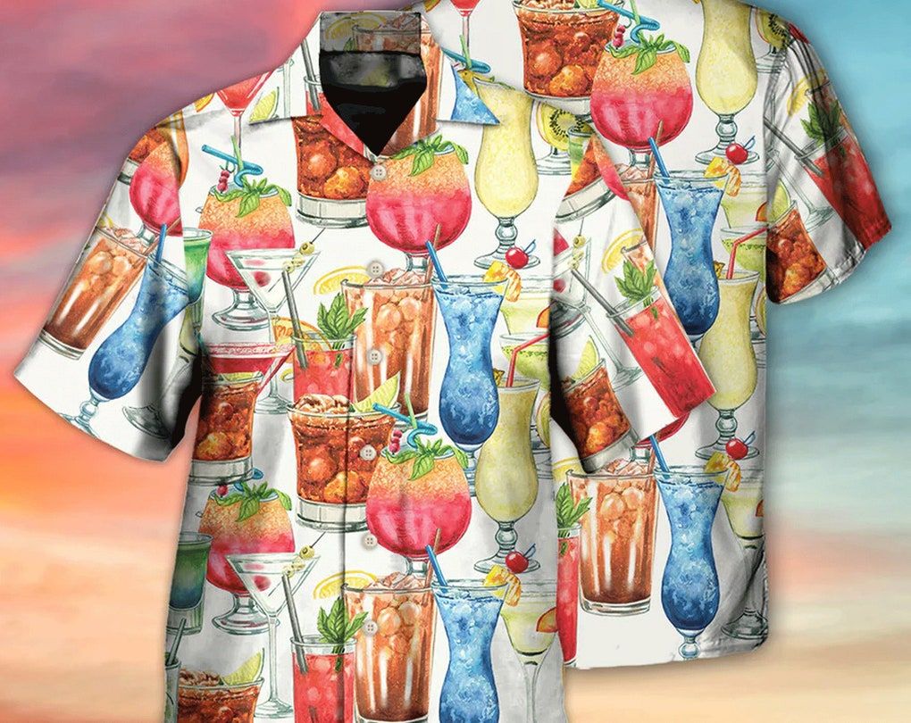 Cocktail Packed Born To Drink – Trendy Hawaiian Shirt, Beach Party Matching Shirt For Men/Women, Gifts For Bachelor Party, Hawaiian Set Gift.