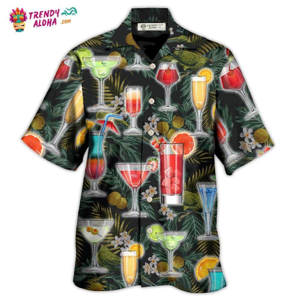 Cocktail Summer Tropical Beach Hawaiian Shirt – Trendy Aloha Cocktail Summer Tropical Beach Hawaiian Shirt – Trendy Aloha