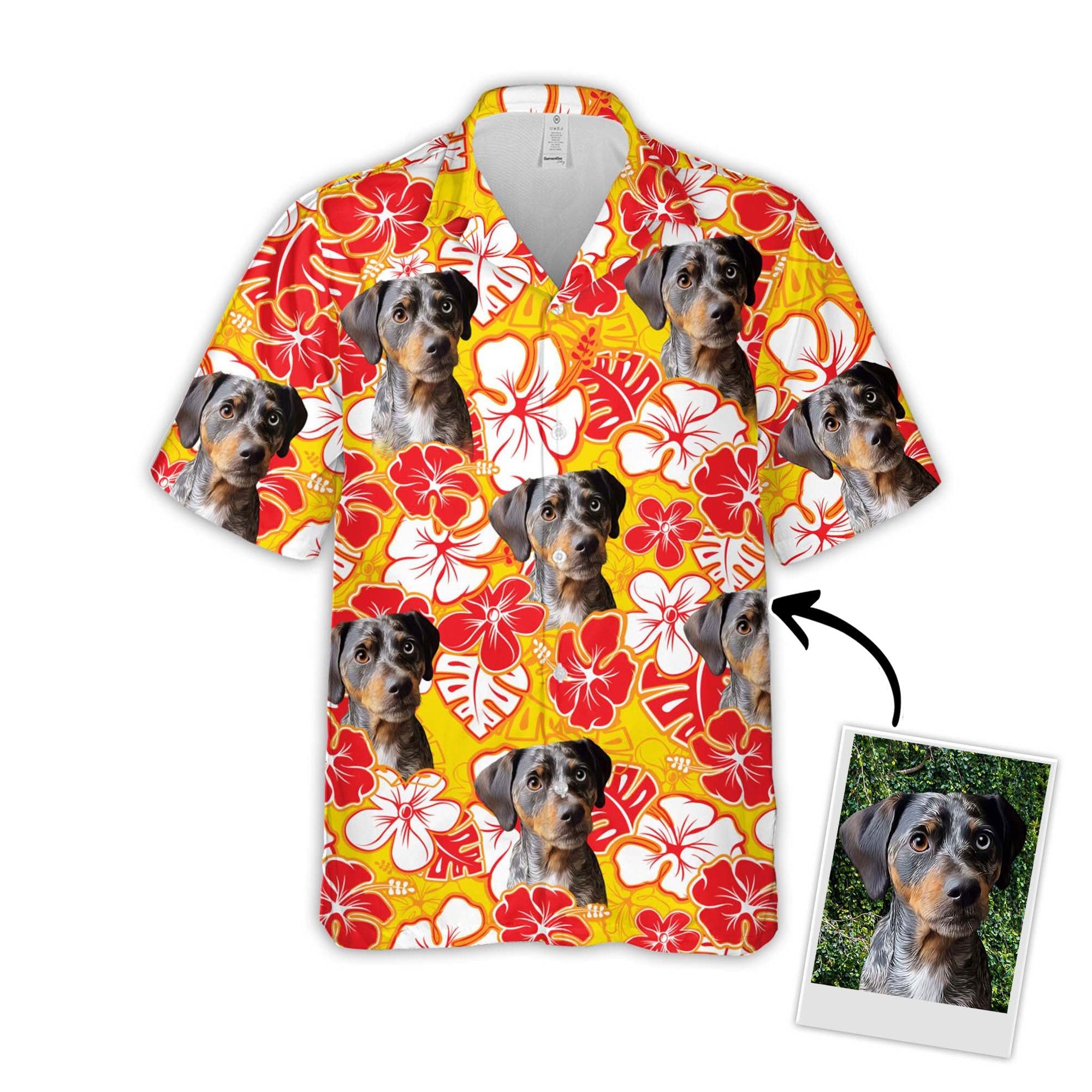 Coconut Breeze: Hawaiian Shirt with Coconut Tree Silhouette Print Coconut Breeze: Hawaiian Shirt with Coconut Tree Silhouette Print