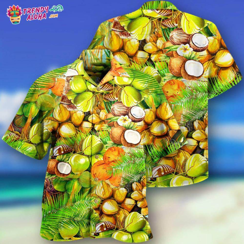 Coconut Brings Fresh To Summer Cool Hawaiian Shirt – Trendy Aloha