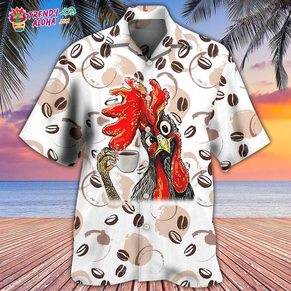 Coffee I Like Chickens And Coffee Hawaiian Shirt – Trendy Aloha