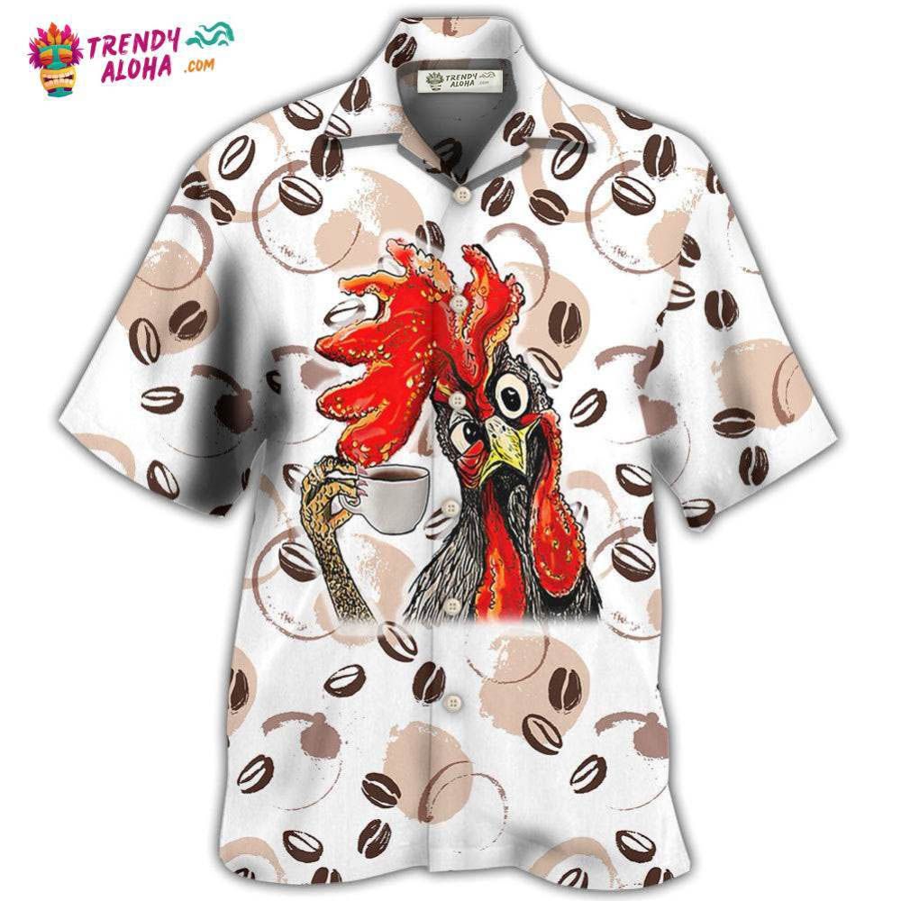 Coffee I Like Chickens And Coffee Hawaiian Shirt – Trendy Aloha