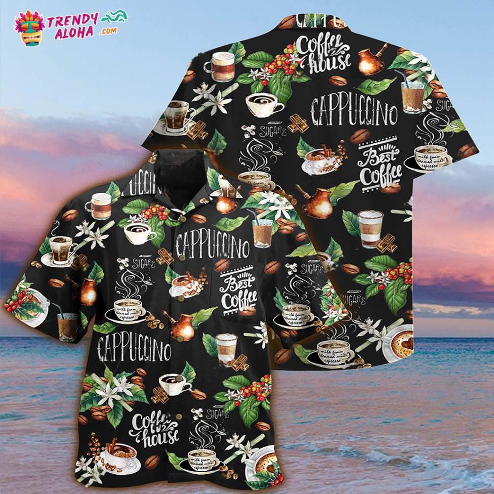 Coffee I Love Coffee Leaf Hawaiian Shirt – Trendy Aloha