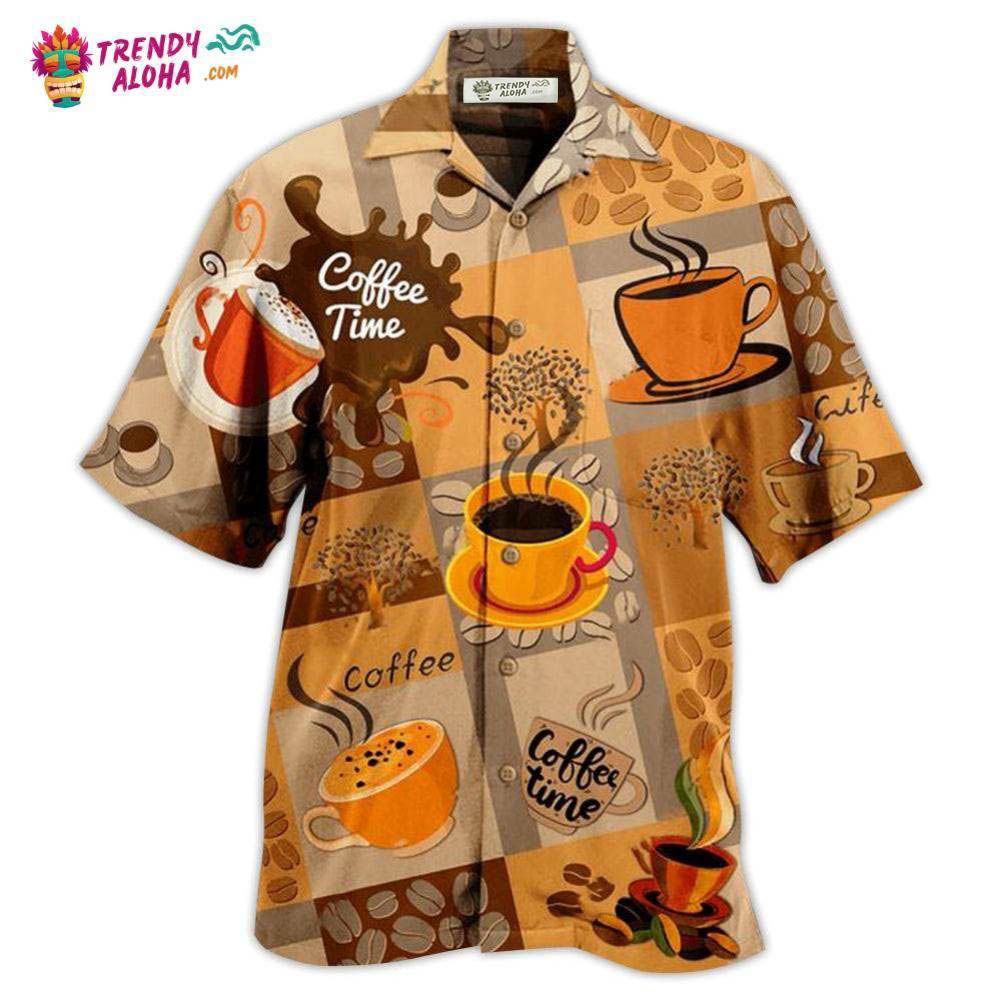 Coffee Time Hawaiian Shirt – Trendy Aloha