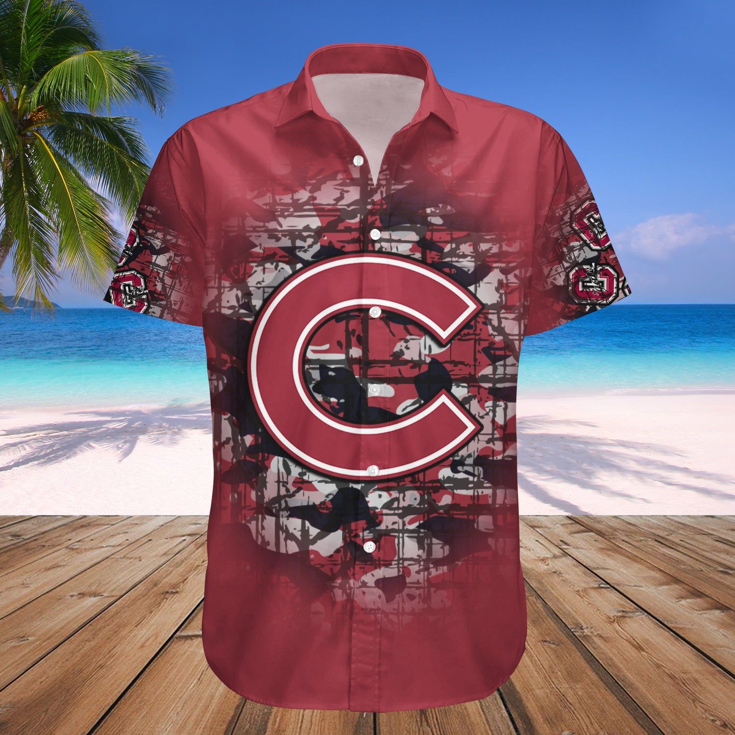Colgate Raiders Hawaii Shirt Camouflage Vintage – NCAA