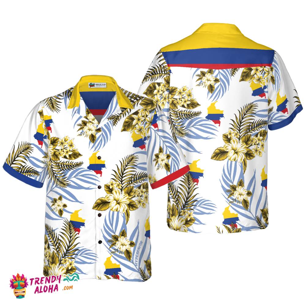 Colombia Proud Hawaiian Shirt Colombia Proud Hawaiian Shirt
