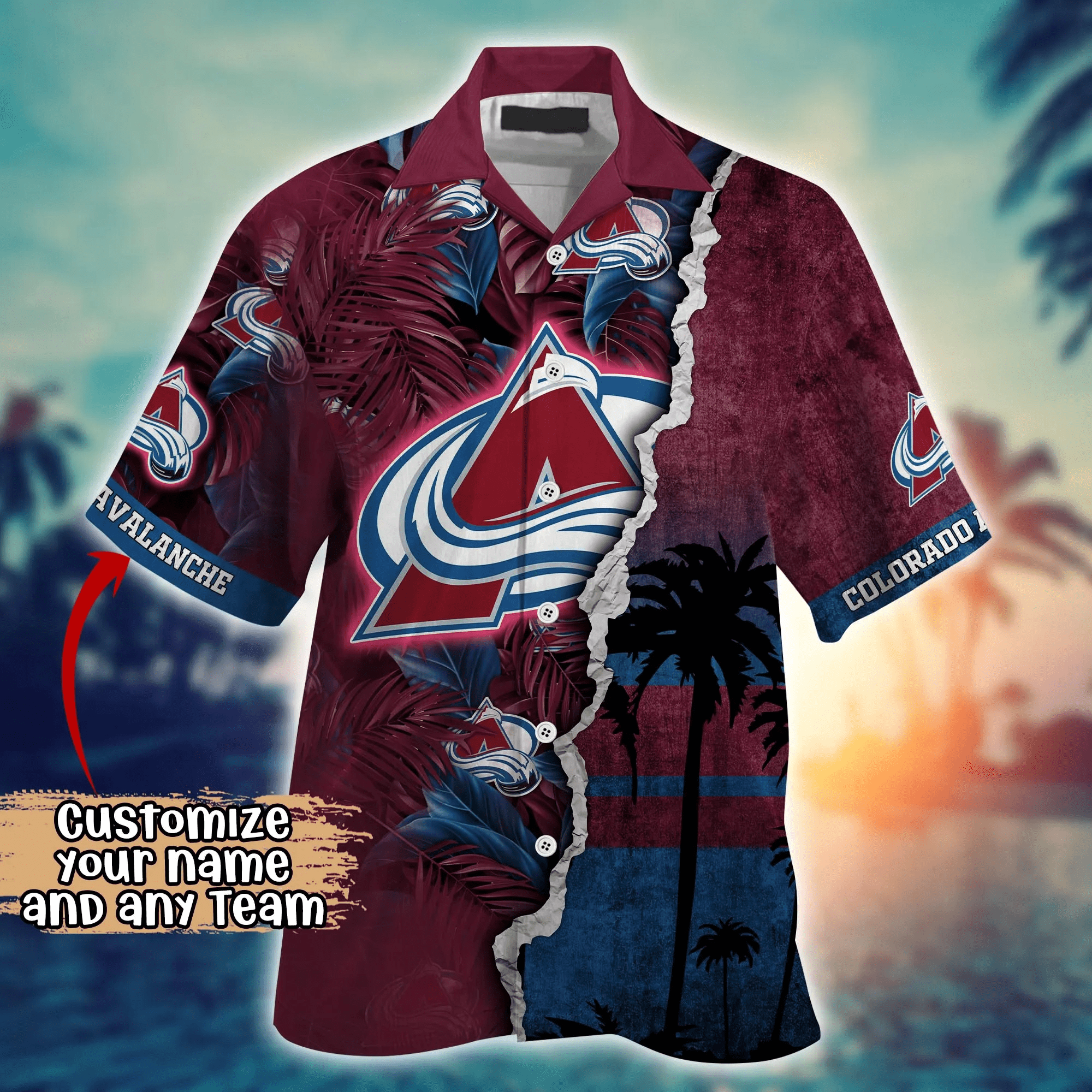 Colorado Avalanche NHL Hawaiian Shirt Custom Beach Balls Aloha Shirt