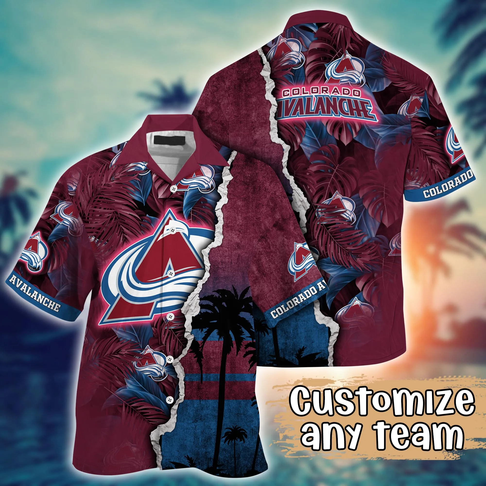 Colorado Avalanche NHL Hawaiian Shirt Custom Beach Balls Aloha Shirt Colorado Avalanche NHL Hawaiian Shirt Custom Beach Balls Aloha Shirt