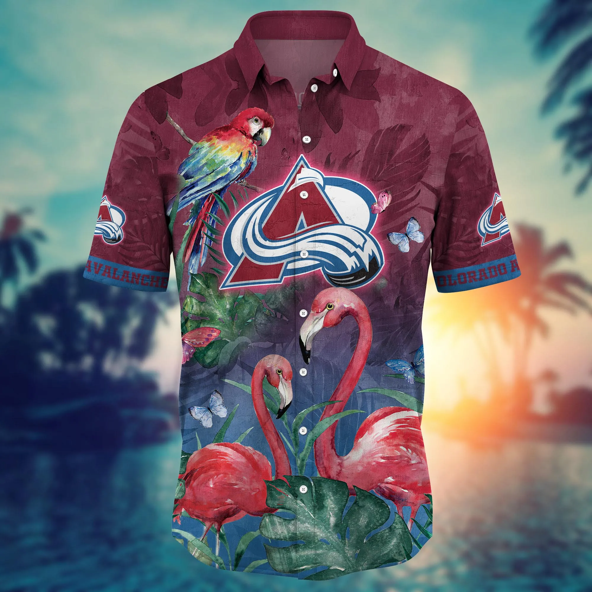 Colorado Avalanche NHL Hawaiian Shirt Pool Parties Aloha Shirt