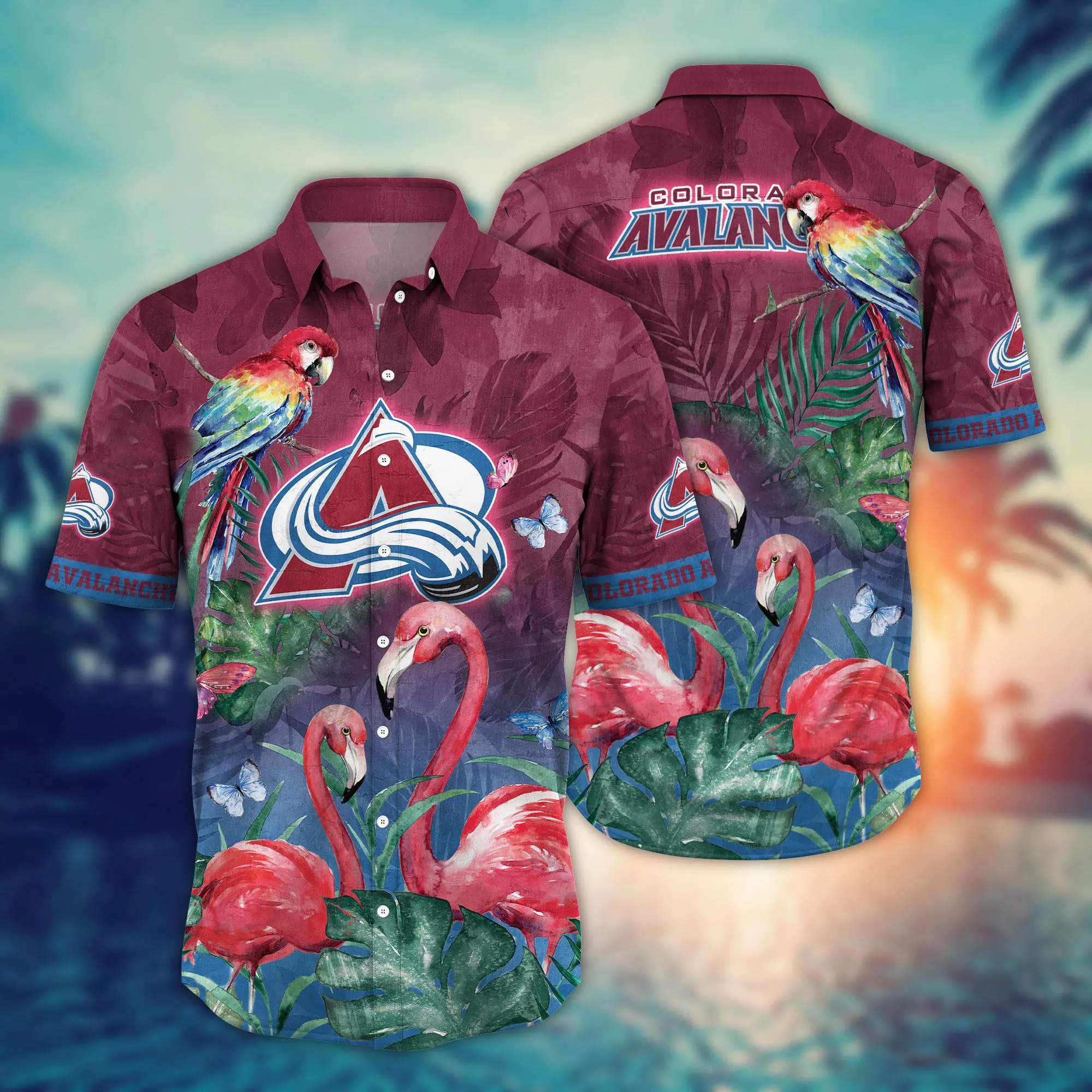 Colorado Avalanche NHL Hawaiian Shirt Pool Parties Aloha Shirt