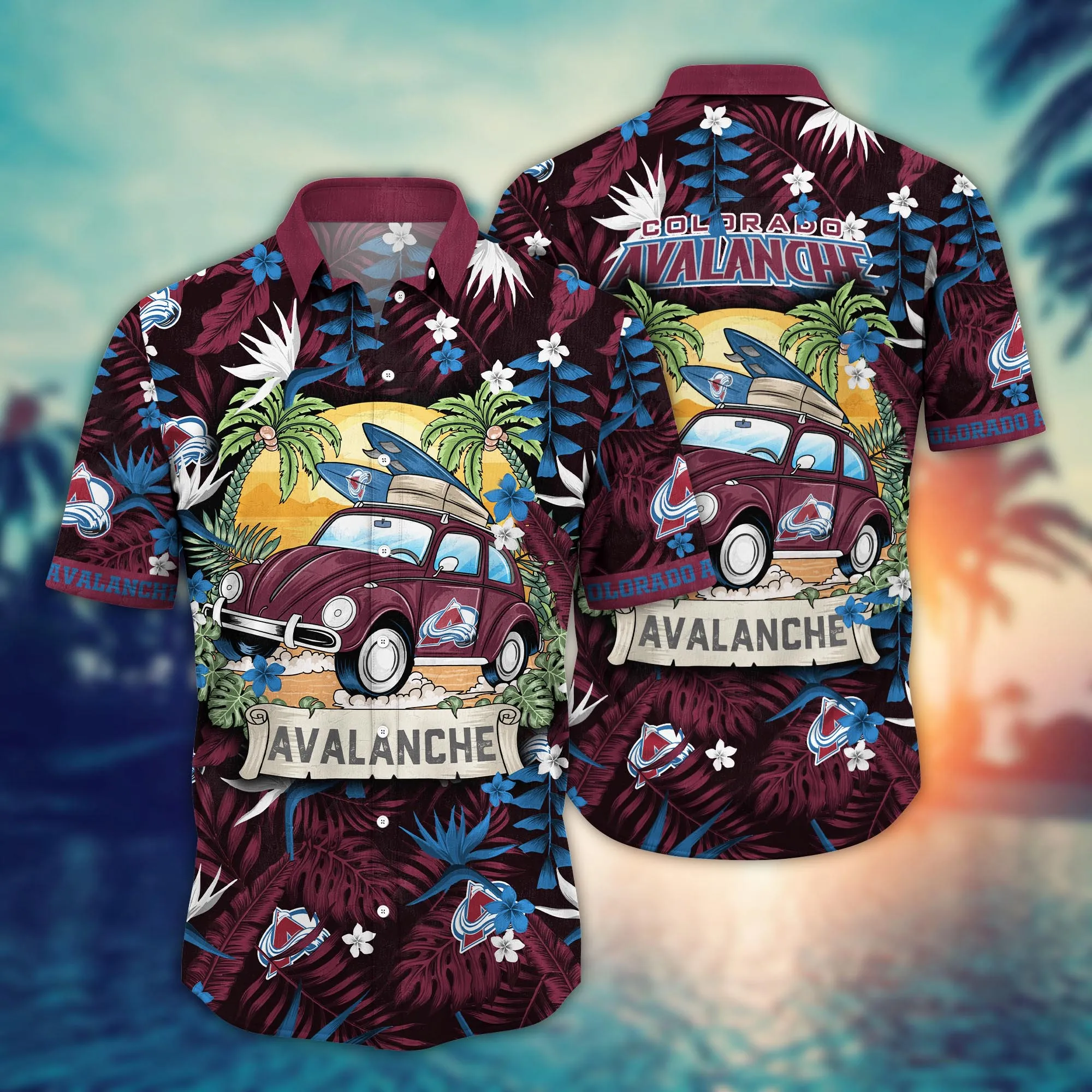 Colorado Avalanche NHL Hawaiian Shirt Road Tripstime Aloha Shirt Colorado Avalanche NHL Hawaiian Shirt Road Tripstime Aloha Shirt