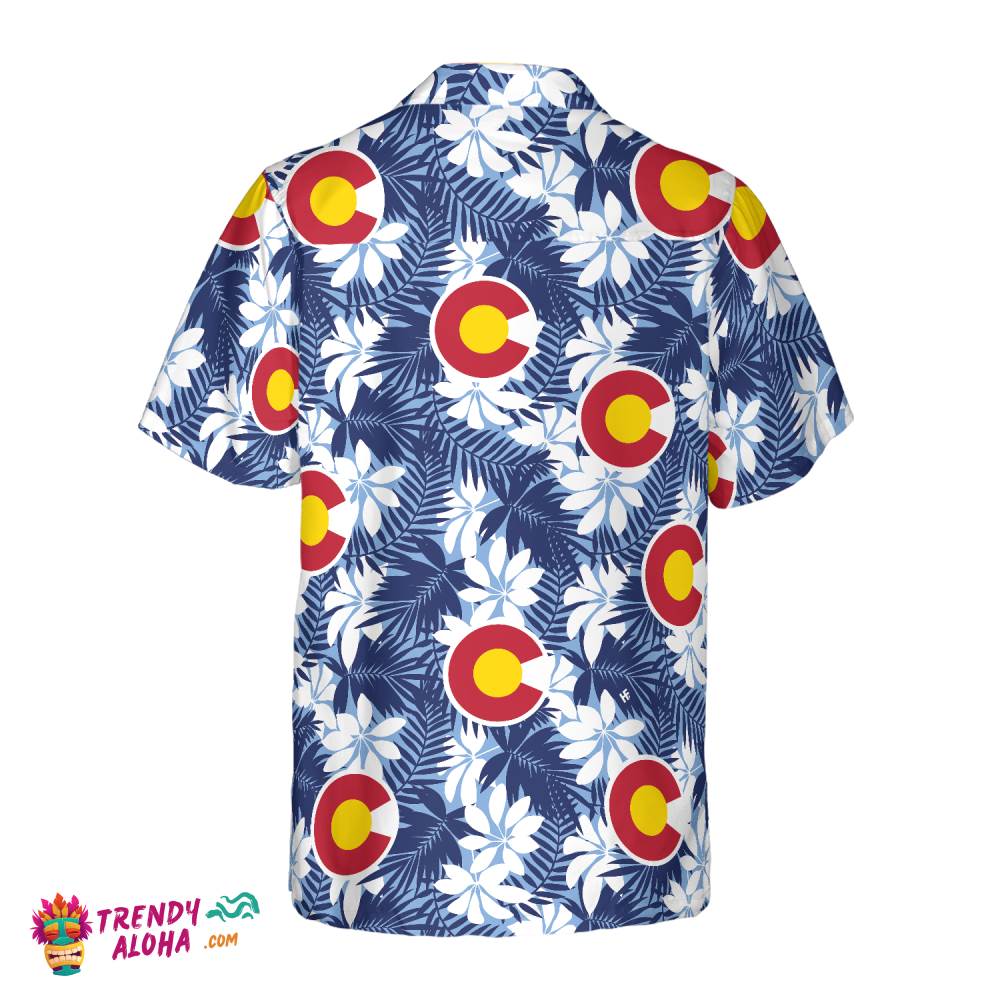 Colorado Flag Seamless Pattern Usa Hawaiian Shirt