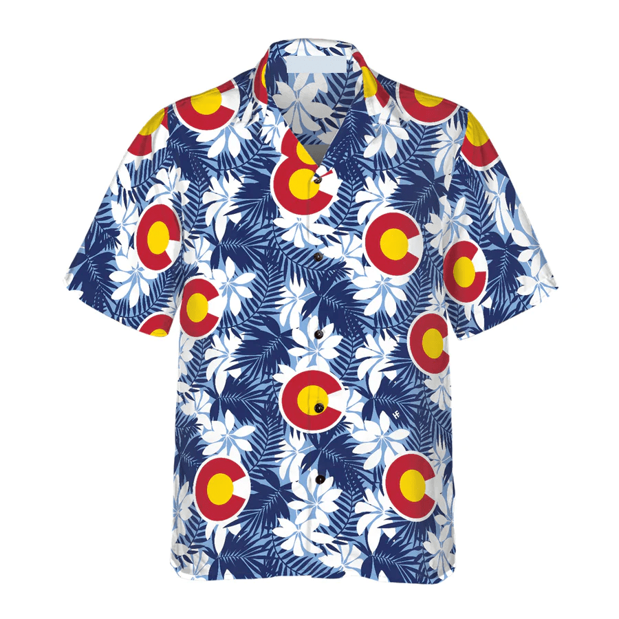 Colorado Flag Seamless Pattern Usa Trendy Hawaiian Shirt For Men And Women Colorado Flag Seamless Pattern Usa Trendy Hawaiian Shirt For Men And Women