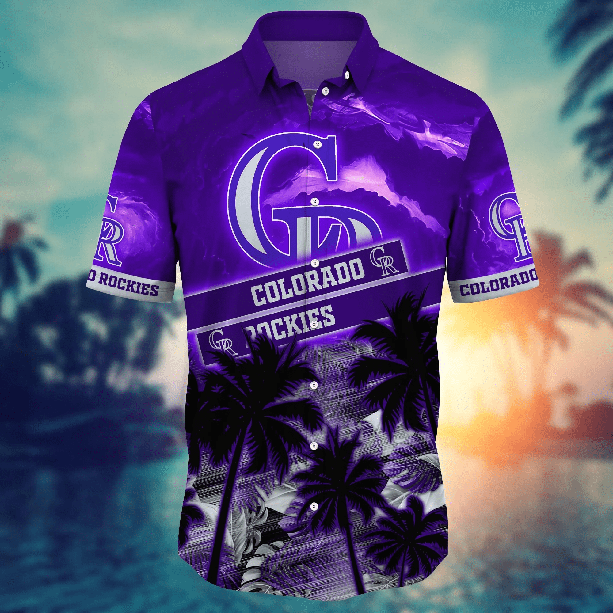 Colorado Rockies MLB Hawaiian Shirt Surfing Aloha Shirt