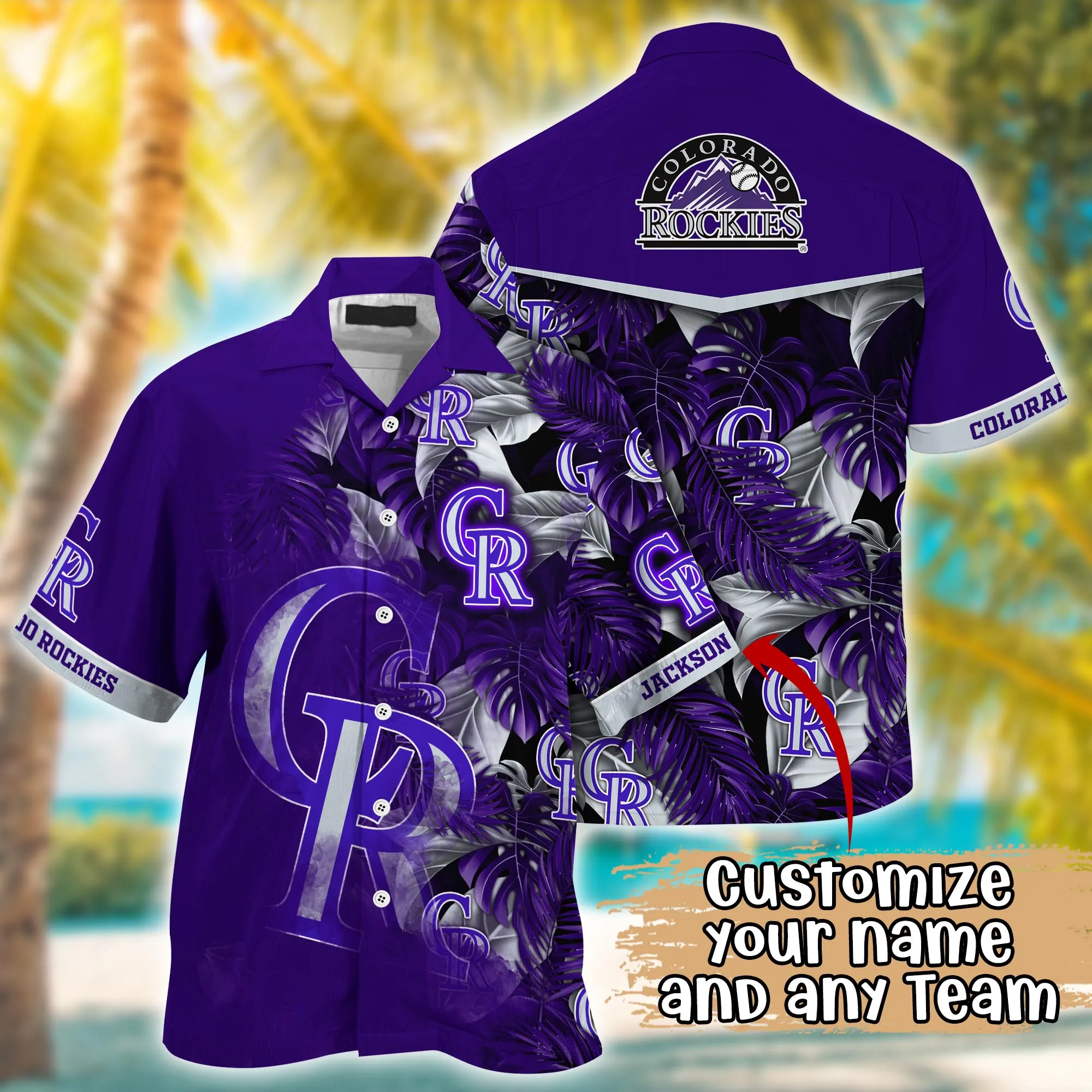 Colorado Rockies MLB Summer Hawaii Shirt And Tshirt Custom Aloha Shirt Colorado Rockies MLB Summer Hawaii Shirt And Tshirt Custom Aloha Shirt